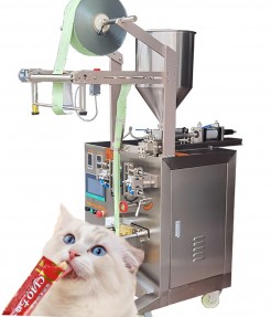 Food-Grade Stainless Steel Stick Pack Machine for Pet Food Paste